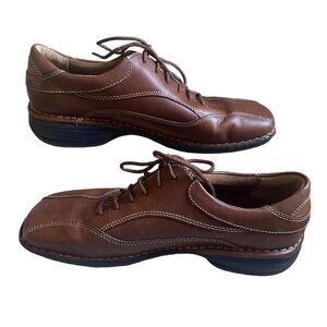 Rockport Women’s AUDREY Comfort Lace-Up Leather Shoes Brown Size 6.5M Casual